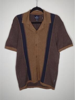 NWT Ben Sherman Men's Chestnut/Button Down Polo Shirt Size Small
